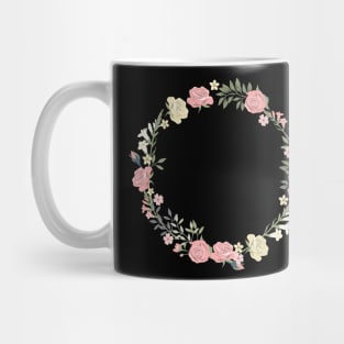 Pink floral head crown Mug